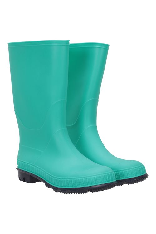 Plain Kids Wellies - Teal