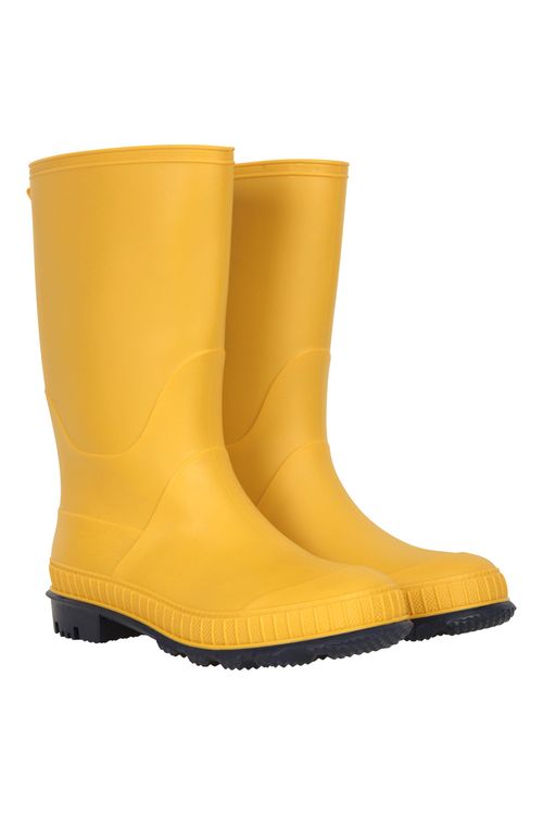 Plain Kids Wellies - Yellow