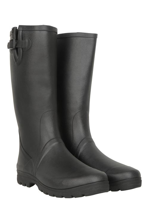 Mens Rubber Wellies - Black