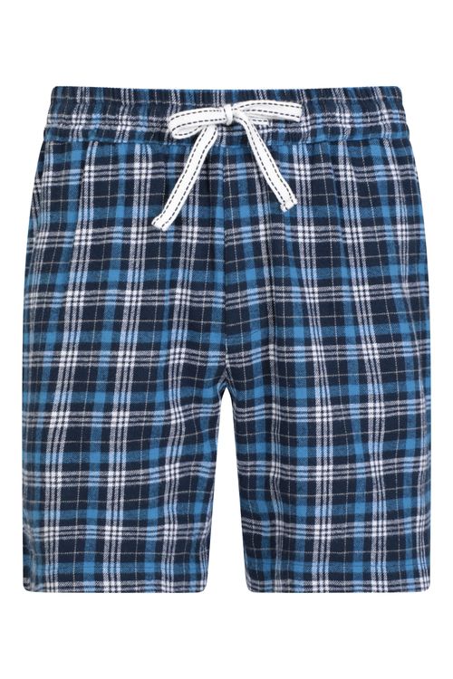 Mens Check Pyjama Shorts -...