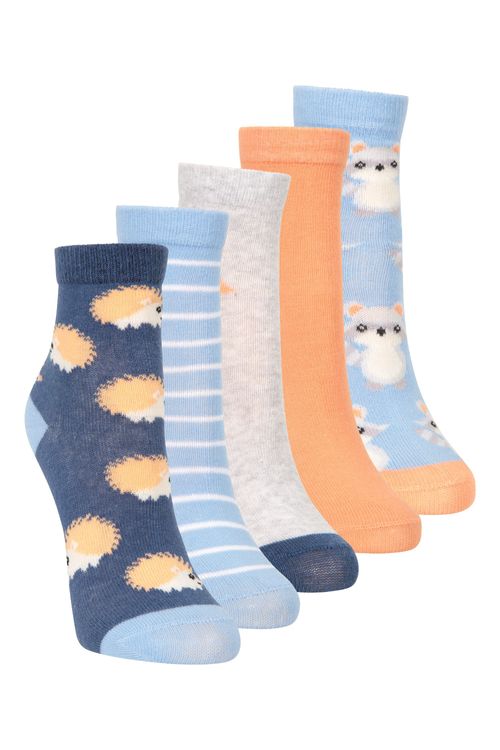 Kids Patterned Mid-Calf Socks...