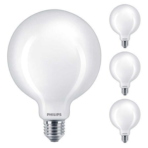 Philips LED Lampe ersetzt 100W, E27 Globe G120, matt, warmweiß, 1521 Lumen, nicht dimmbar, 4er Pack