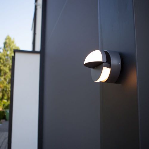 LED Wandleuchte in Anthrazit...