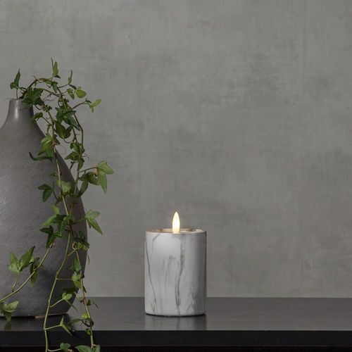 LED Kerze Flamme Marble in...