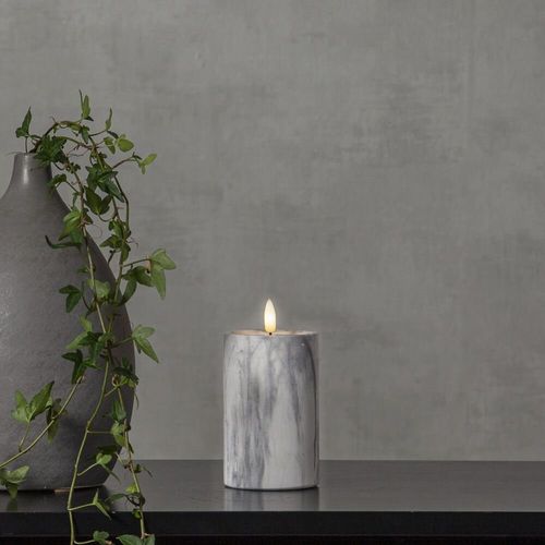 LED Kerze Flamme Marble in...