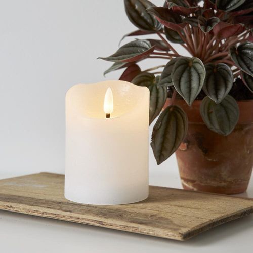 LED Kerze Flamme Rustic in...