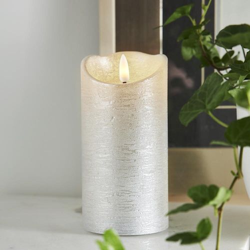 LED Kerze Flamme Rustic in...