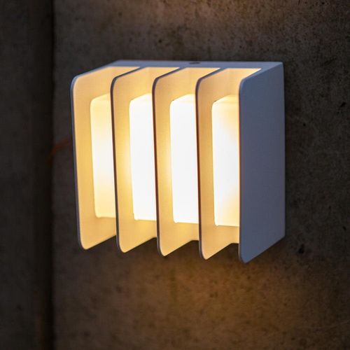LED Wandleuchte Gridy in Weiß...
