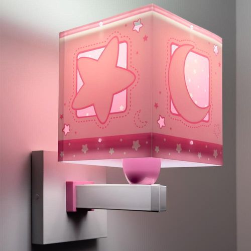 Wandleuchte Moonlight in Rosa...