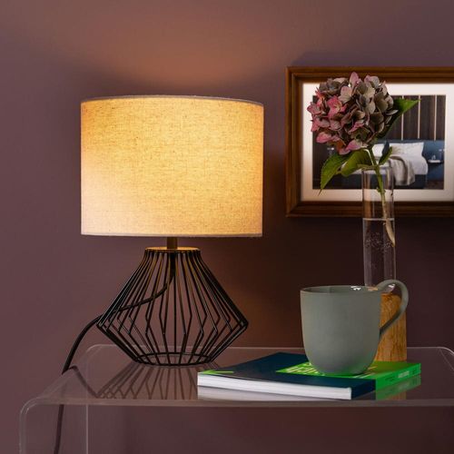 Tischleuchte Melfort in Beige...
