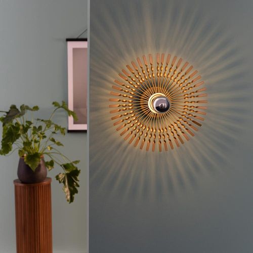 Wandleuchte Mendoza in Gold...