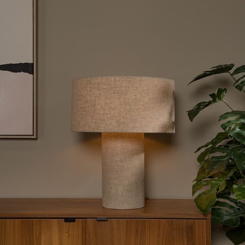 Tischleuchte Leeroy in Taupe...