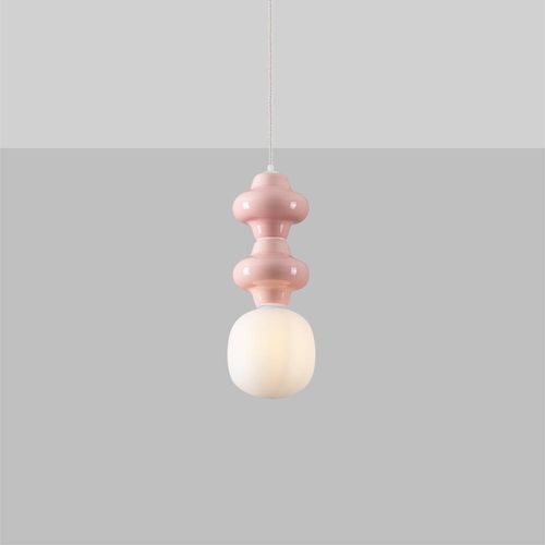 Pendelleuchte Clio in Rosa...