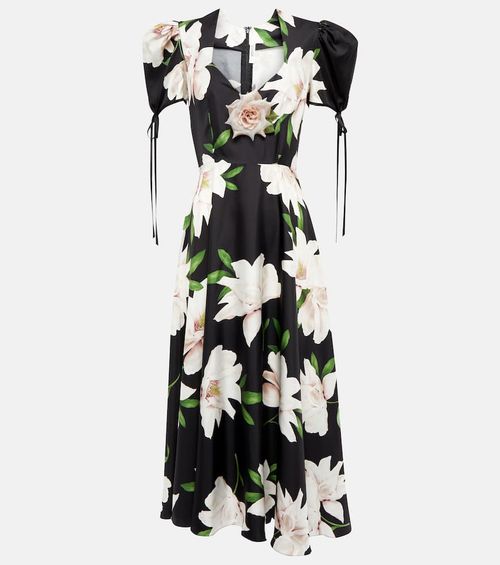 Rodarte Floral silk twill...