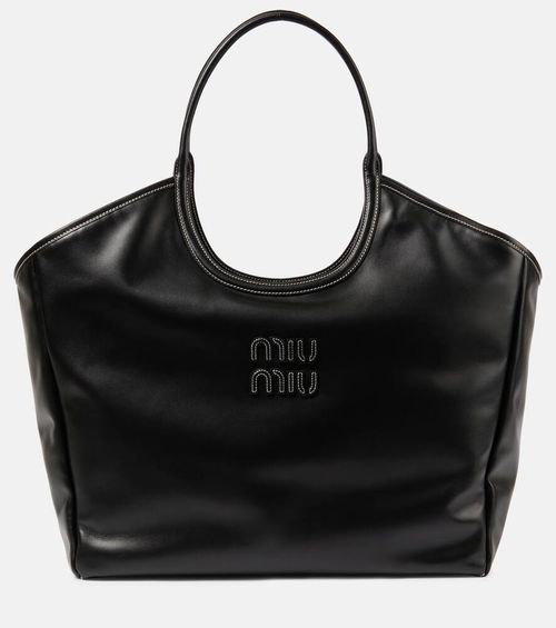 Miu Miu Ivy leather tote bag