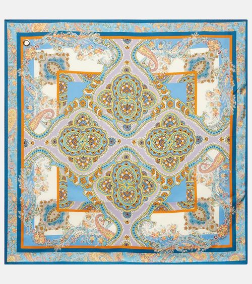 Etro Printed silk scarf