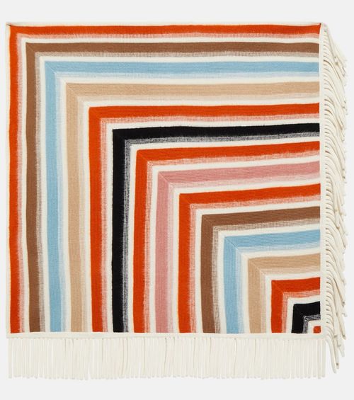 Etro Striped wool scarf