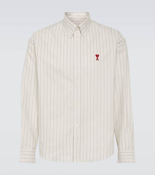 Ami Paris Striped cotton...