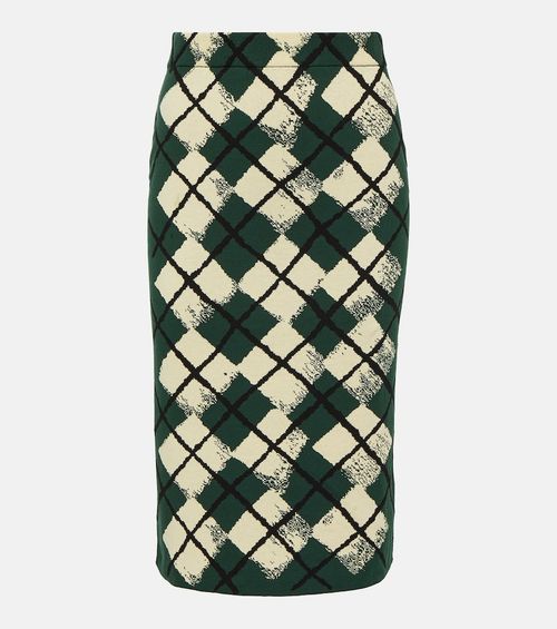 Burberry Checked cotton midi...