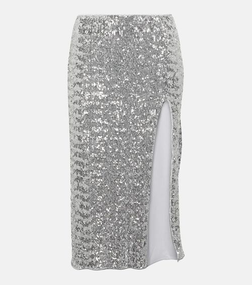 Oséree Sequined midi skirt