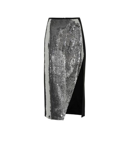 Sequined midi skirt