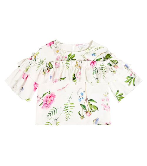 Monnalisa Ruffle floral top