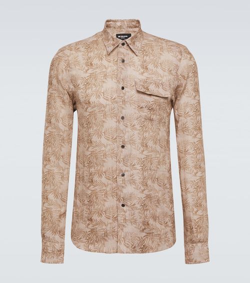 Kiton Buba floral linen shirt