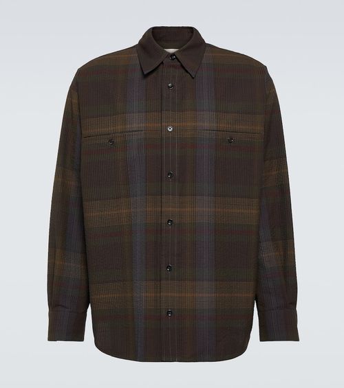 Lemaire Checked wool shirt