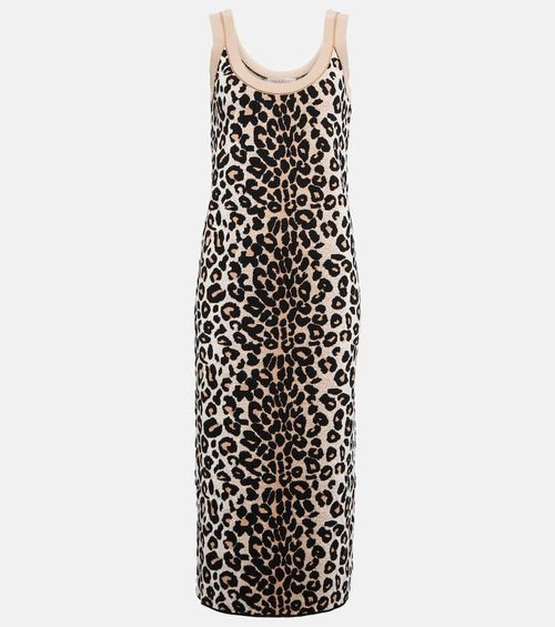 Valentino Leopard jacquard...