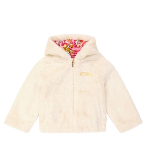 Moschino Kids Faux fur jacket