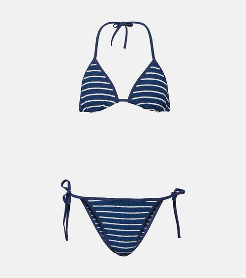 Hunza G Gina striped bikini