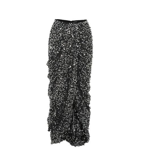 Calliandra sequined midi skirt