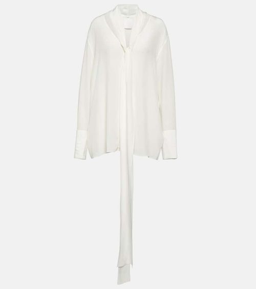 Givenchy Tie-neck silk crêpe...