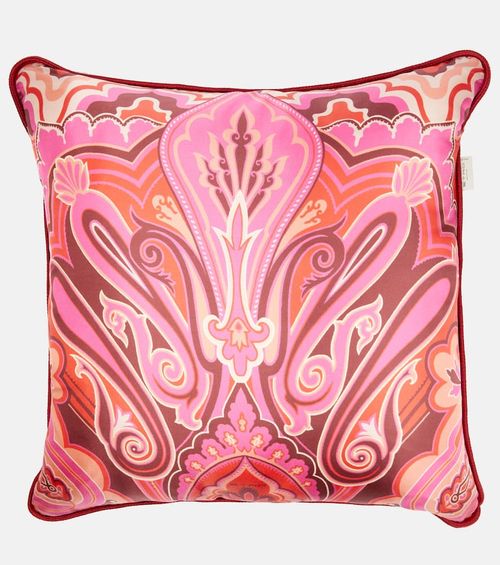 Etro Paisley silk cushion