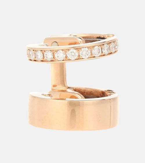 Blast 18 Kt Rose Gold Ear Cuff With Diamonds in Gold - Repossi