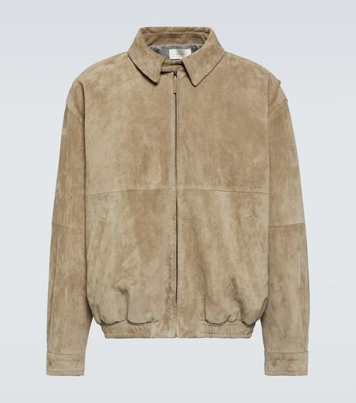 The Row Ronan suede blouson...