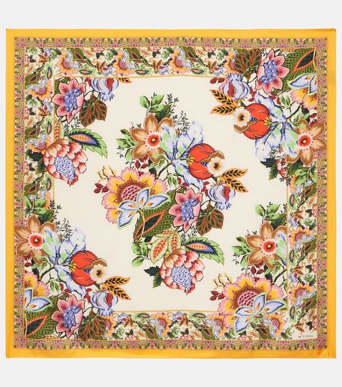 Etro Printed silk scarf