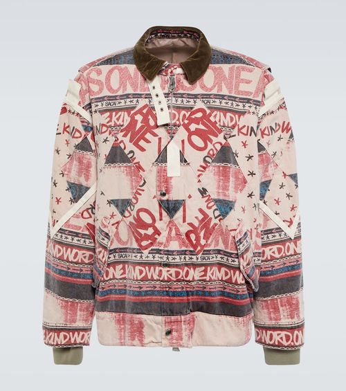 Sacai Printed patchwork...