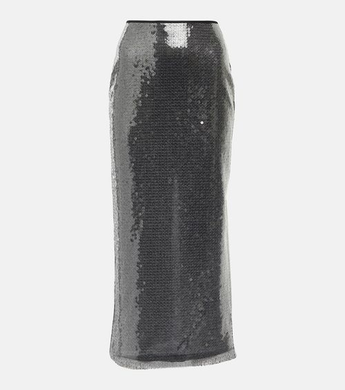 David Koma Sequined midi skirt