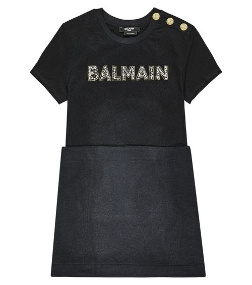 Balmain Kids Logo cotton...