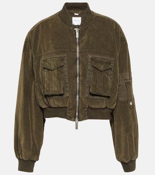 Blumarine Velvet bomber jacket