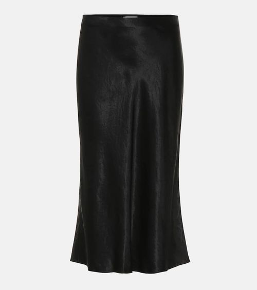 Vince Satin slip midi skirt