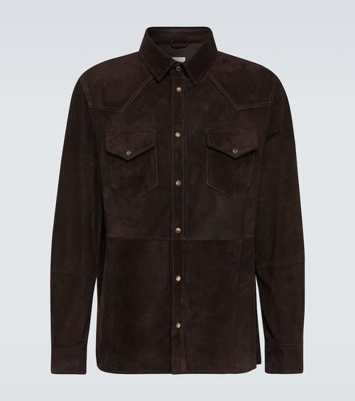 Brunello Cucinelli Suede shirt