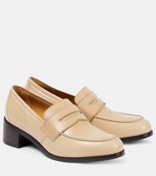 The Row Vera leather loafer...