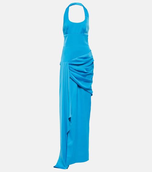 Rasario Halterneck satin gown