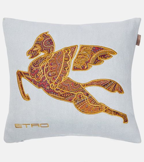 Etro Pegaso embroidered linen...