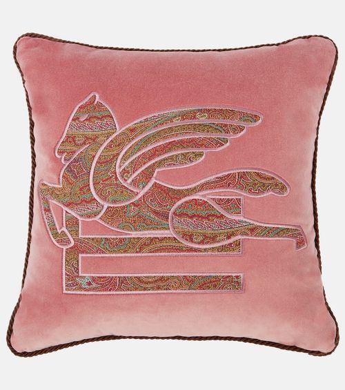 Etro Pegaso cotton cushion