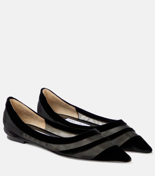 Jimmy Choo Love tulle-trimmed...