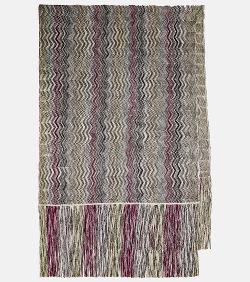 Missoni Zig-zag fringed knit...