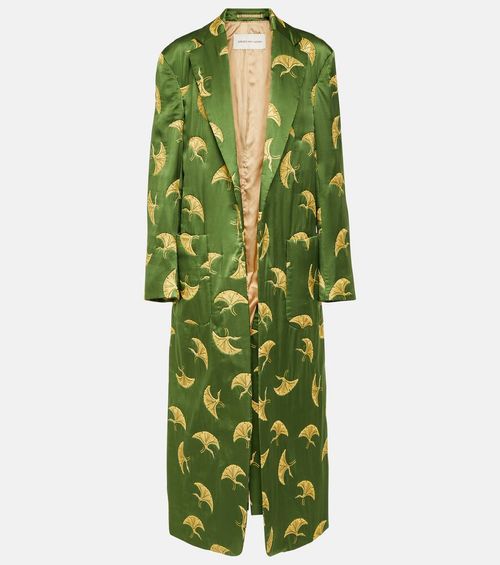 Dries Van Noten Printed satin...